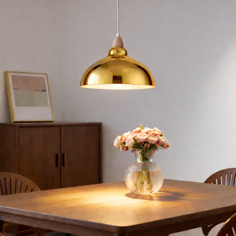 Oak Taklampa Ø35 Klar Mässing-Lampconcept.se