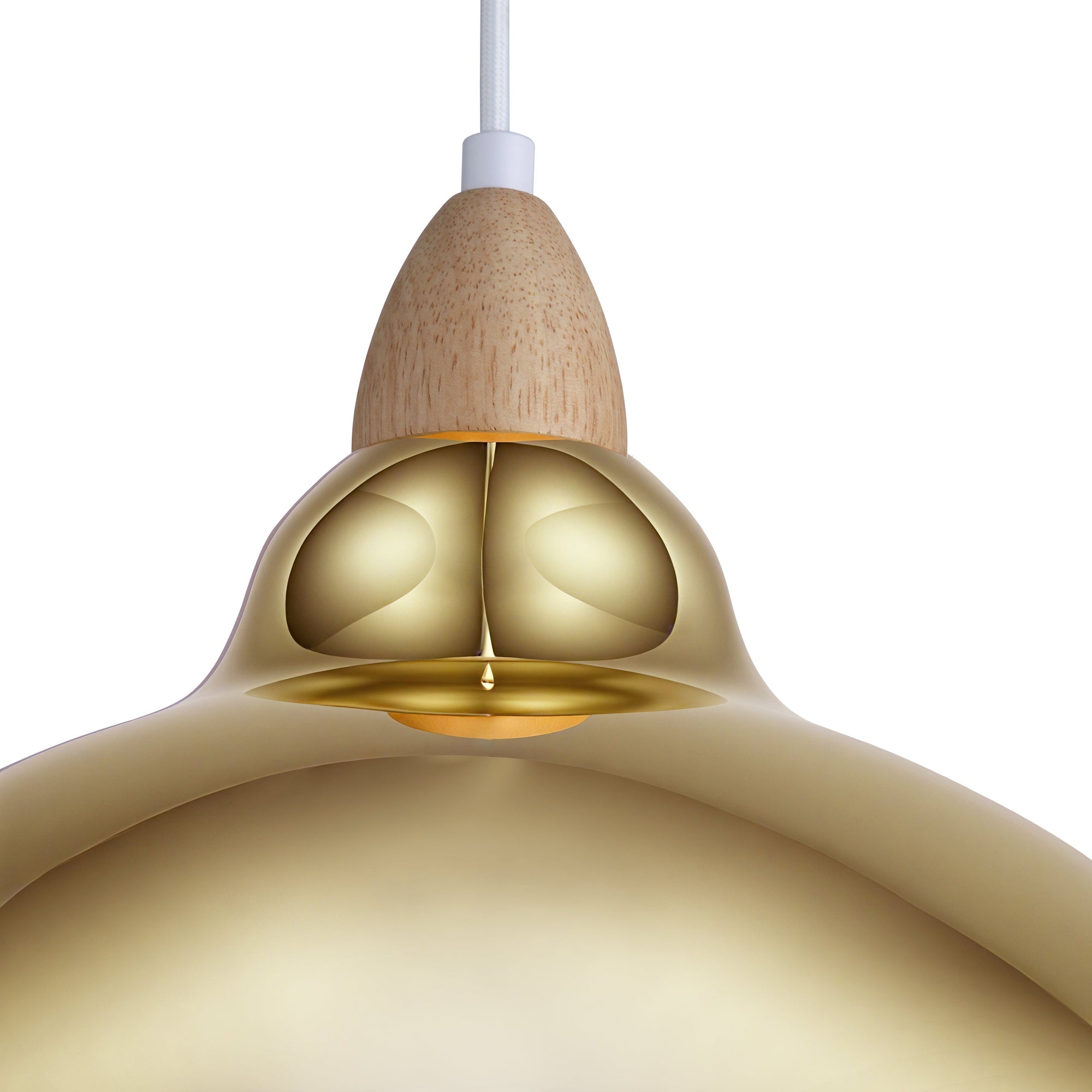 Oak Taklampa Ø35 Klar Mässing-Lampconcept.se