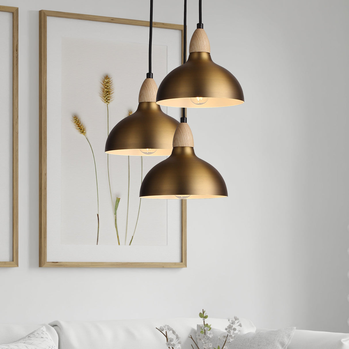 Oak Ø19 Borstad Mässing