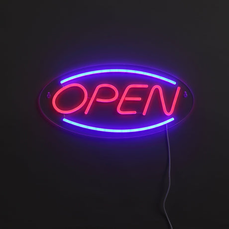 Open Neon Væglampe