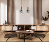 Santia Taklampa Mässing/Smoke-Lampconcept.se