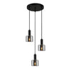 Santia Cluster Taklampa Svart/Smoke-Lampconcept.se