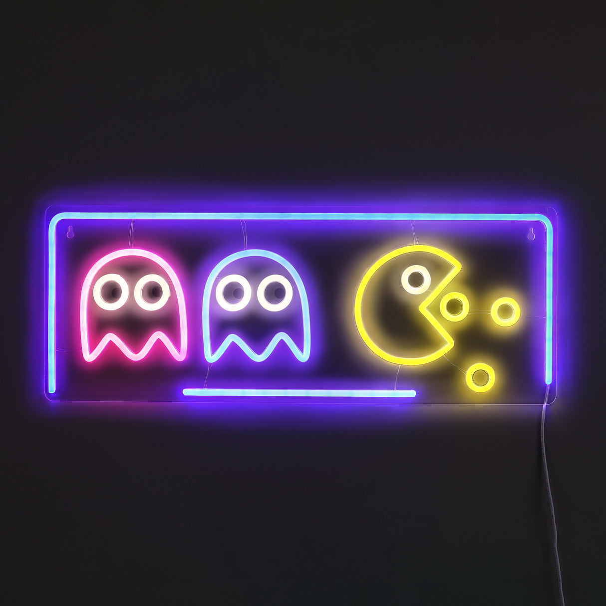 Pacman Neon Vägglampa