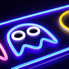 Pacman Neon Vägglampa