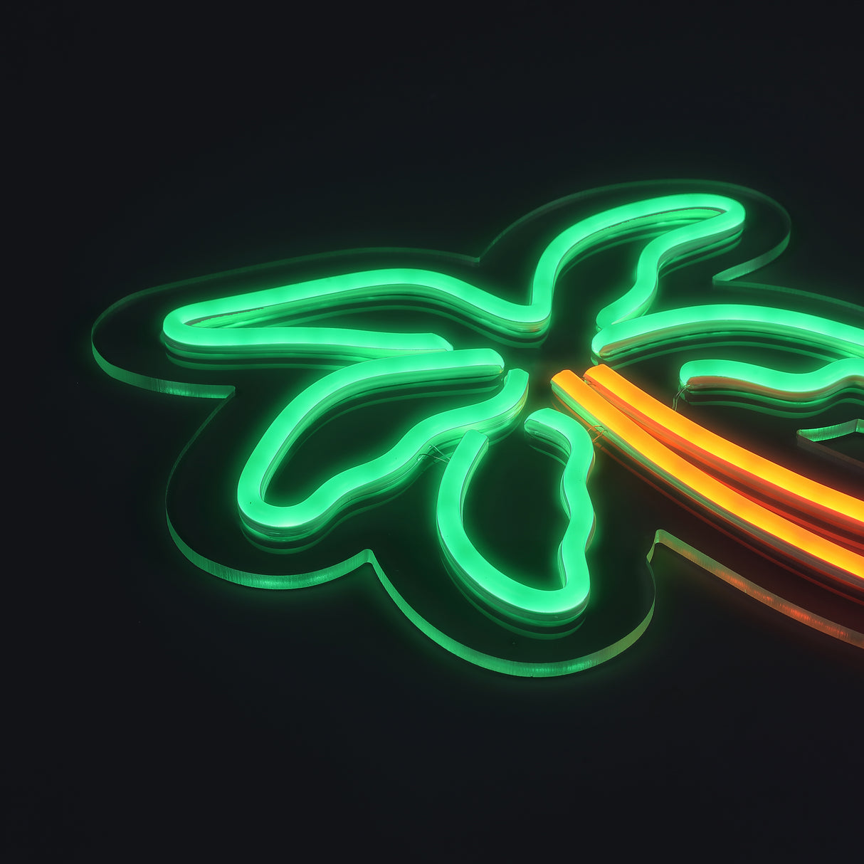 Palm Tree Neon Vägglampa