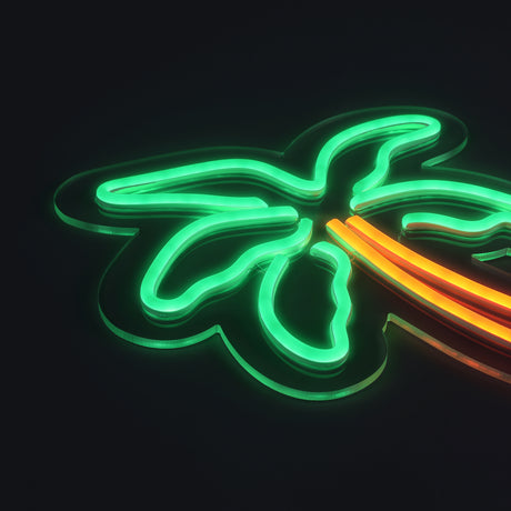 Palm Tree Neon Vägglampa