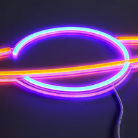 Saturn Neon Vägglampa Blå/Orange