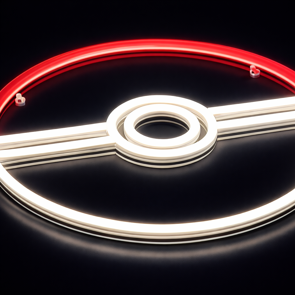 Pokéball Neon Vägglampa
