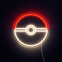 Pokéball Neon Vägglampa