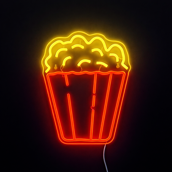 Popcorn Neon Vägglampa