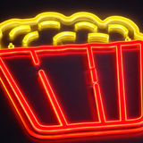Popcorn Neonskylt