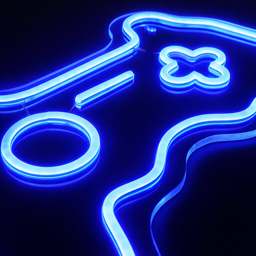 Joystick RGB Neonskylt