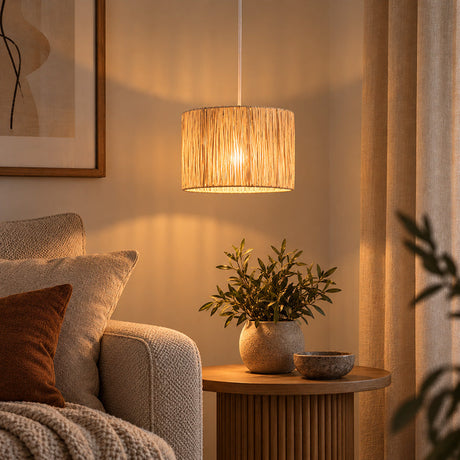 Raffia Taklampa Ø20