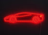 Sportbil Neon Vägglampa-Lampconcept.se