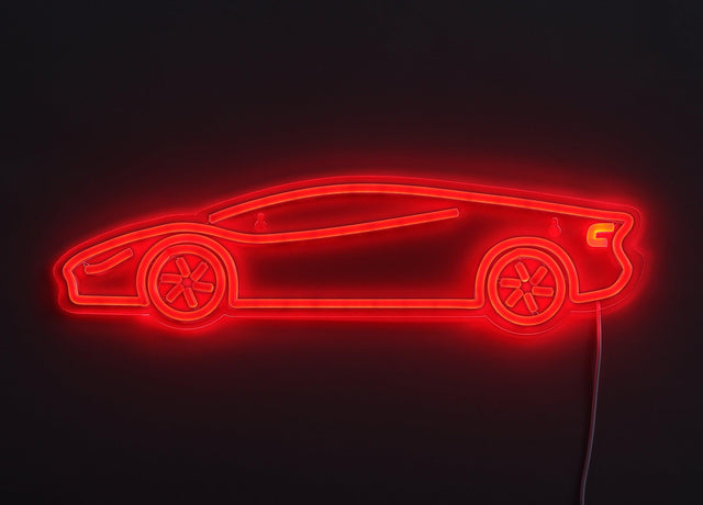 Sports Car Neon Væglampe