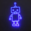 Robot Neon Vägglampa Blå-Lampconcept.se