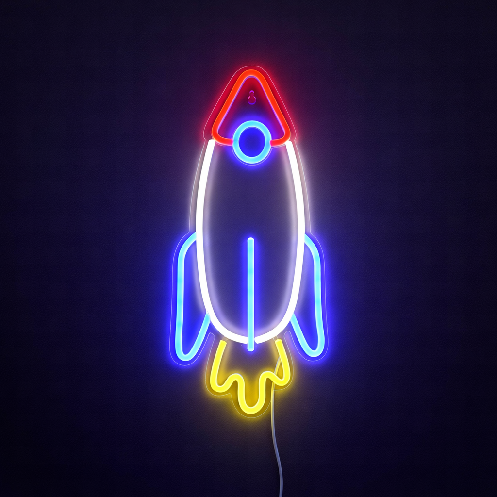 Rocket Neon Vägglampa