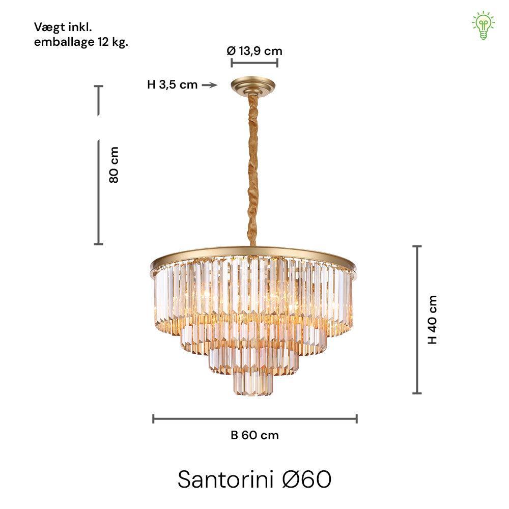 Santorini Ljuskrona Ø60