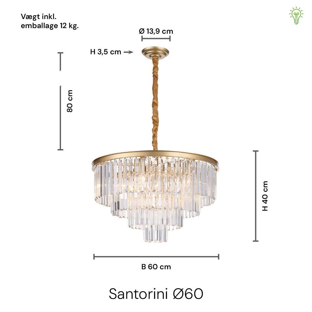Santorini Ljuskrona Ø60
