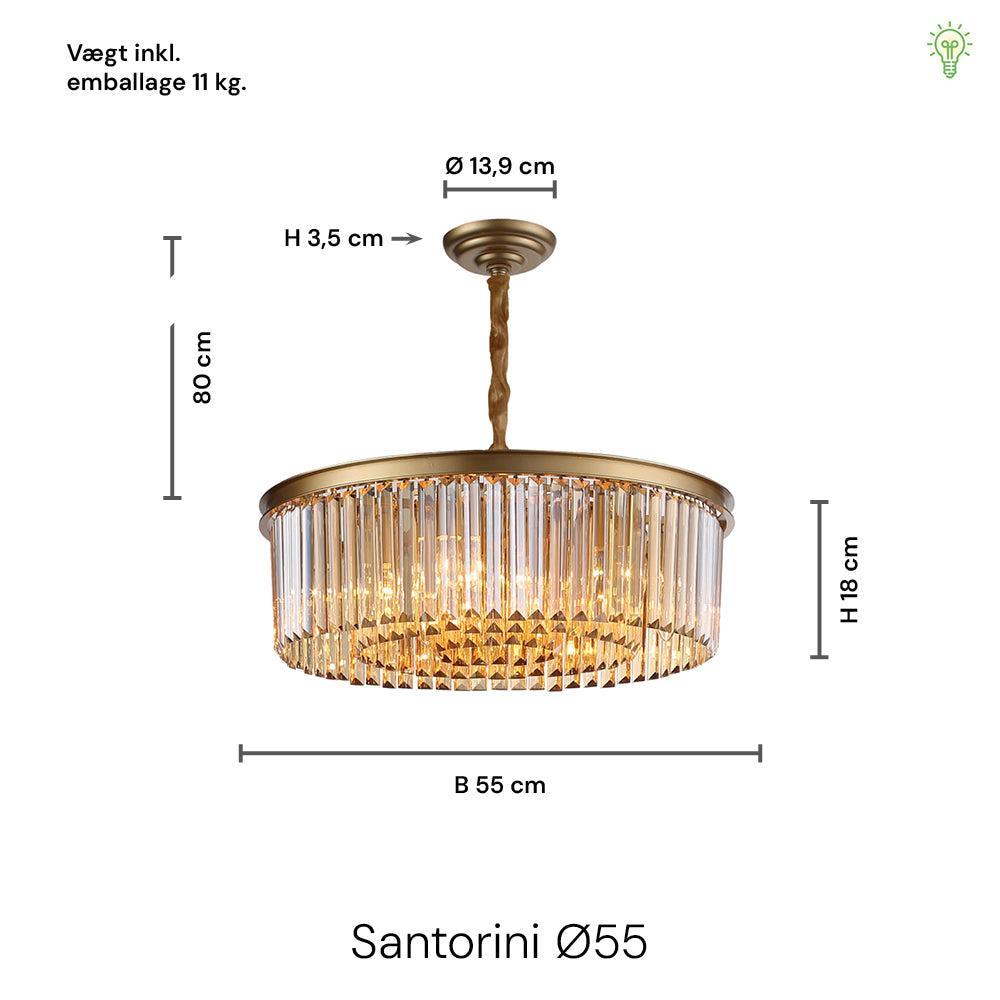 Santorini Ljuskrona Ø55