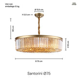 Santorini Ljuskrona Ø75 Amber