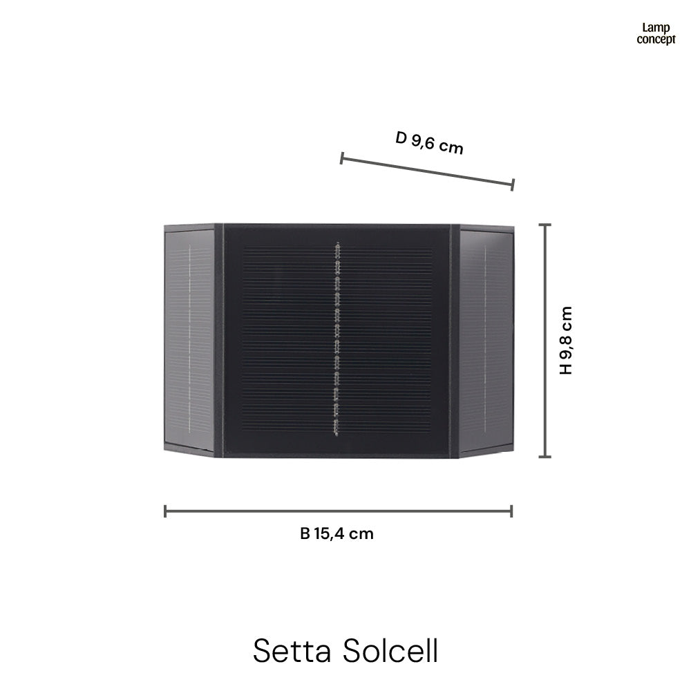 Setta Solcells Vägglampa