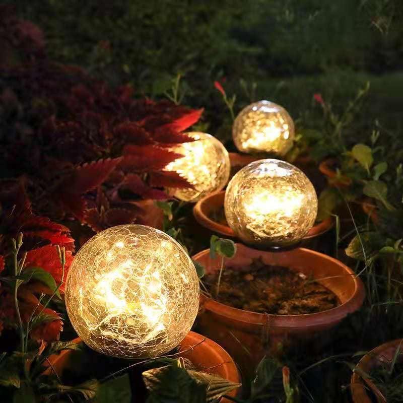 Solcelle Glasklot 10cm-Lampconcept.se
