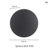Sphere LED Ø23 IP65 Vägglampa
