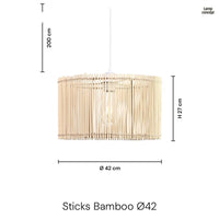 Sticks Bamboo Taklampa Ø42