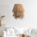 Straw Raffia Taklampa