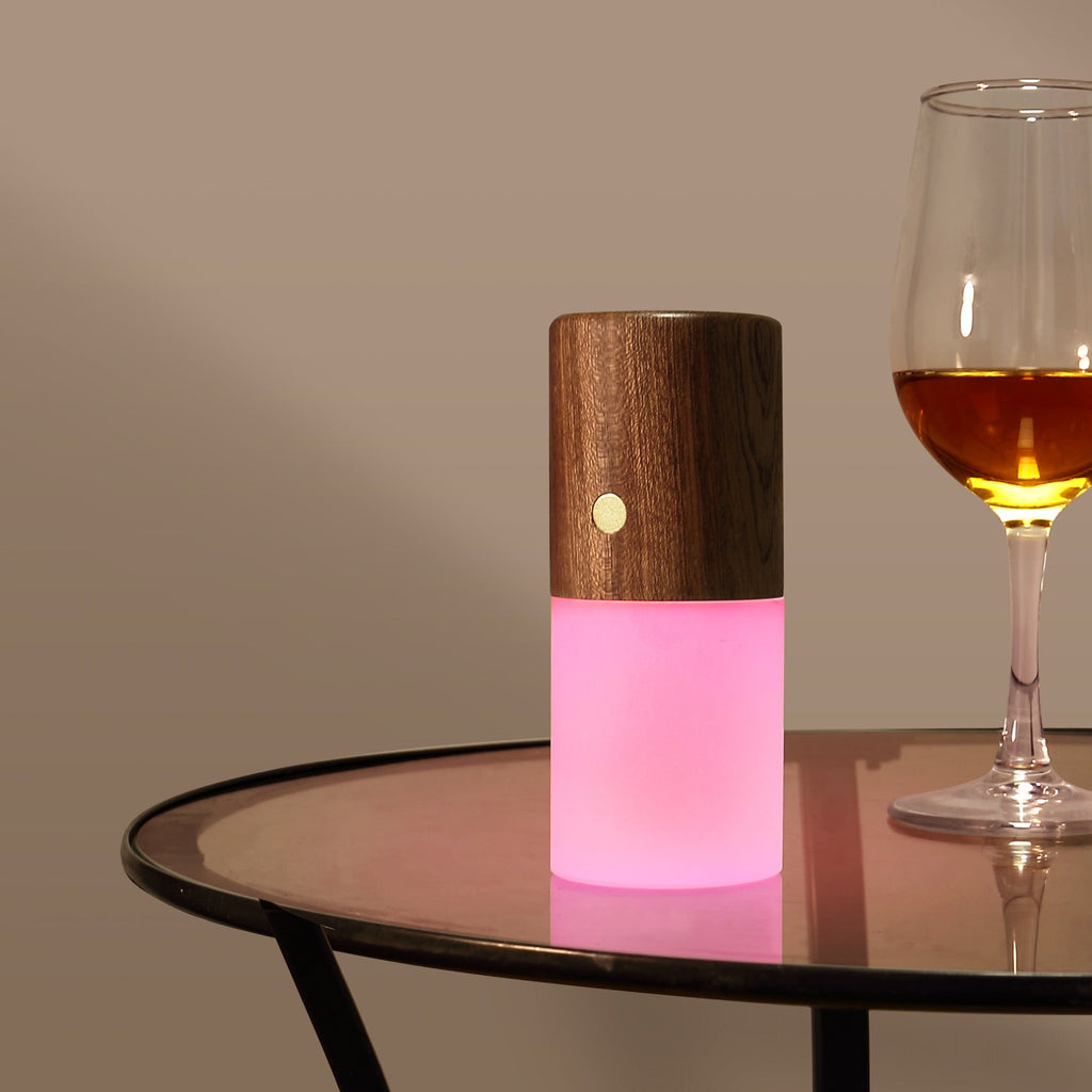 Tweak Sladdlös RGB Bordslampa Mörkt Trä