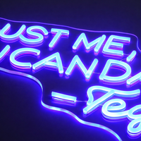 Trust Me You Can Dance Neonskylt Blå