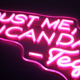 Trust Me You Can Dance Neonskylt Rosa