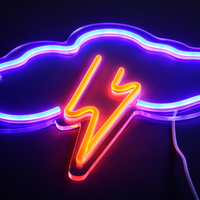 Thunder Cloud Neon Vägglampa