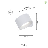 Ticky Magnetisk Vägglampa