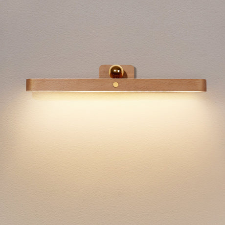 Timber Trådlös Vägglampa Ljus Björk
