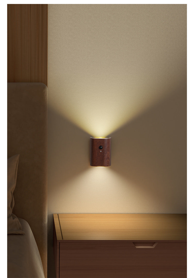 Erb Trådlös Vägglampa Mörk Björk