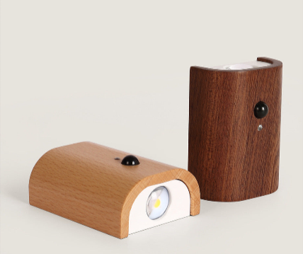 Erb Trådlös Vägglampa Mörk Björk
