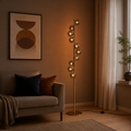 Trento Golvlampa Mässing/Rökfärgad