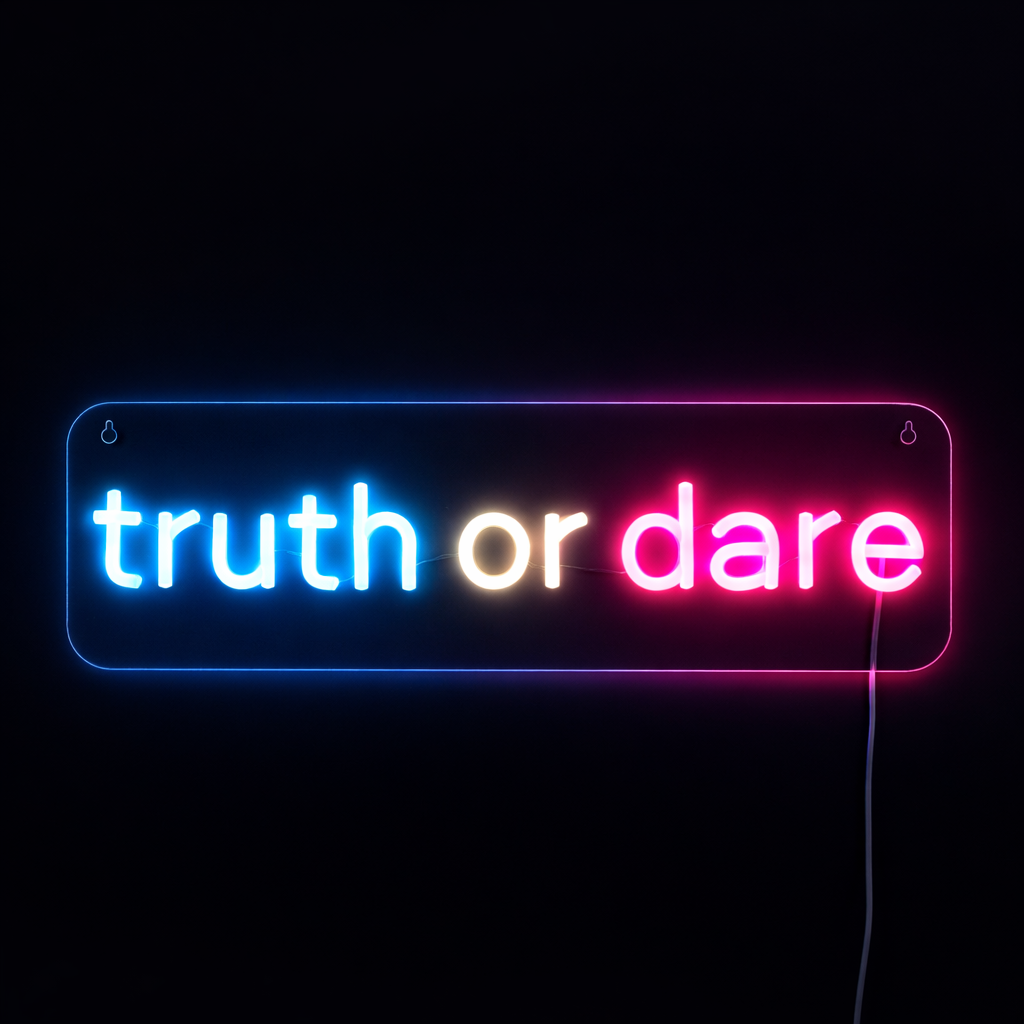 Truth or Dare Neon Vägglampa