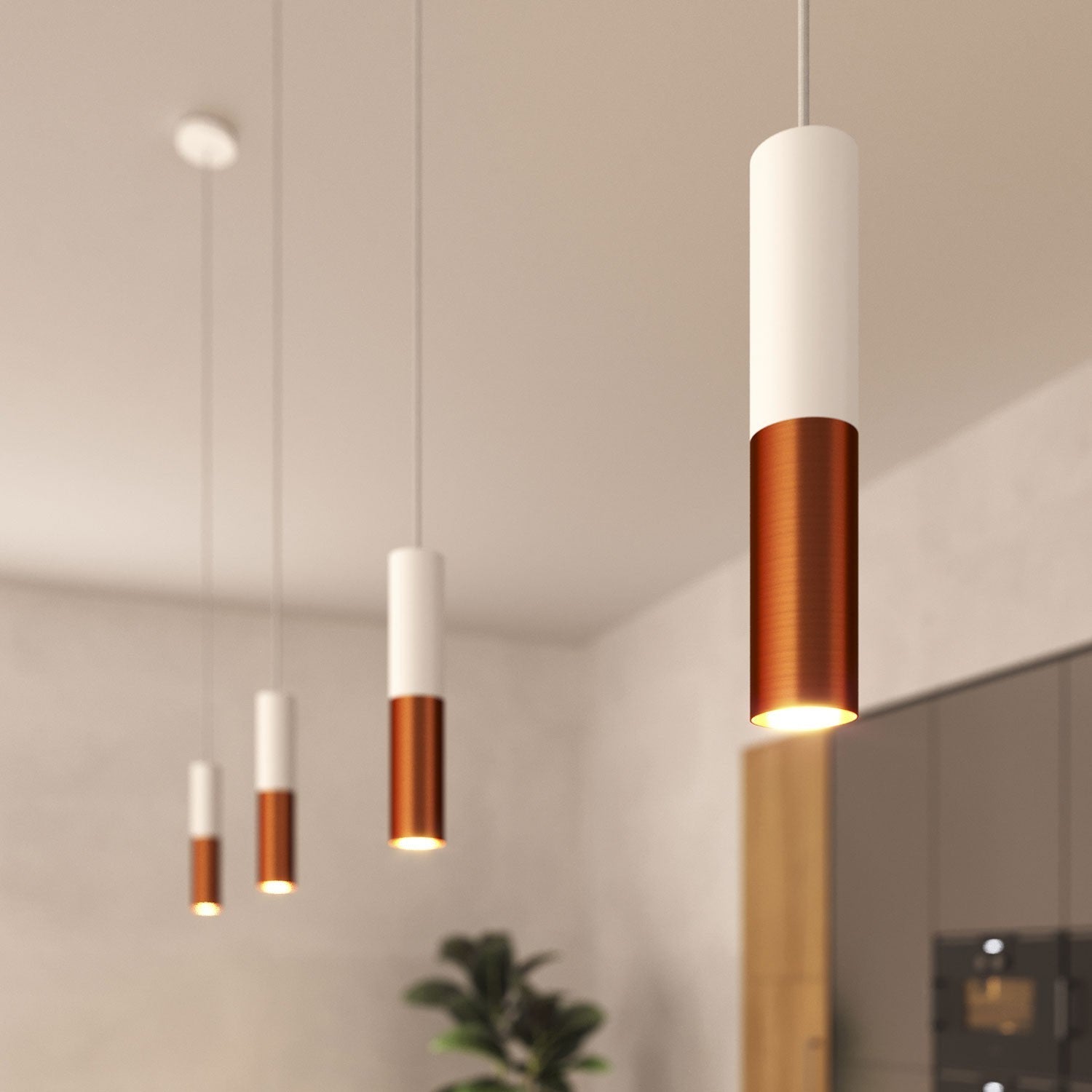 Creative Cables Tube Koppar/Vit-Lampconcept.se
