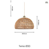 Twine Taklampa Ø30