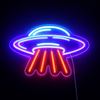 UFO Neon Vägglampa