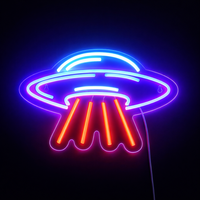UFO Neon Vägglampa