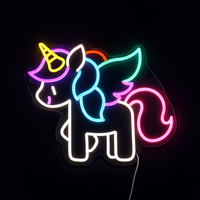 Unicorn Baby Neon Vägglampa