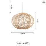 Valence Taklampa Ø35 Svart-Lampconcept.se
