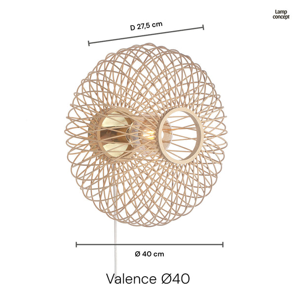 Valence Vägglampa Ø40