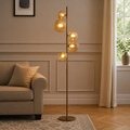 Valencia Golvlampa Mässing/Amber