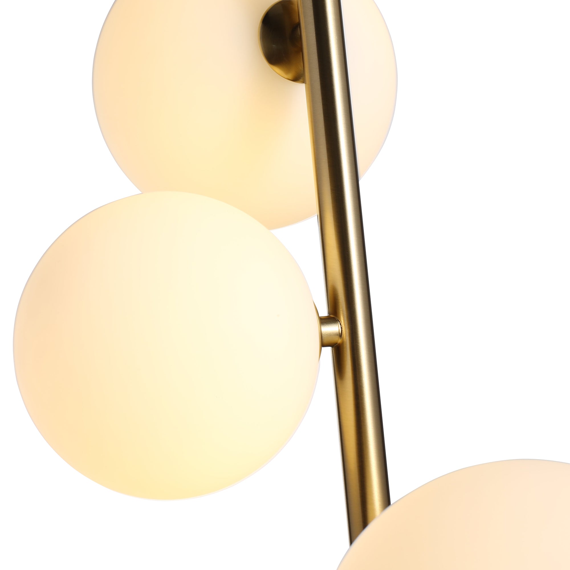 Valencia Hörntaklampa Mässing/Opal-Lampconcept.se