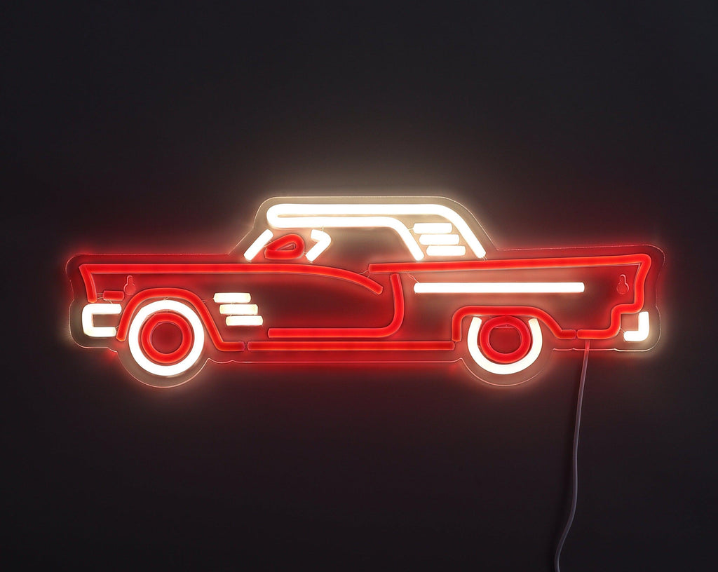 Vintage Car Neon Vägglampa-Lampconcept.se
